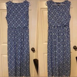 Lands End Maxi Dress- perfect for the 4th of July!